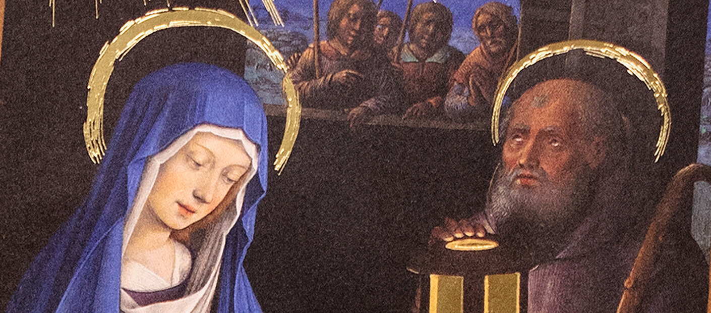 Medieval manuscript illumination of Jesus